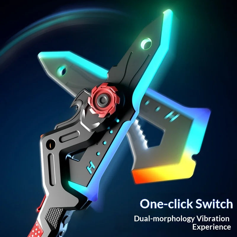 New cool battle axe catapult laser sword dual form shadow sword axe boy luminous sword toy