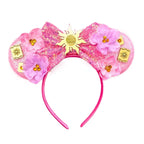 Mouse Ears Sequin Bow Cosplay Headband for Women & Adults