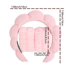 Microfiber Spa Headband & Face Wash Wristband Set