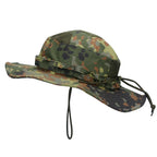 1pc/3pcs Camo Boonie Hat Sunscreen Breathable Bucket Hat Men's Outdoor Hiking Hunting Fishing Windproof Fisherman's Hat
