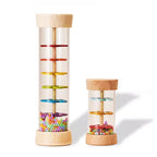 Montessori Wooden Rain Stick Baby Sensory Music Toy