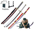 40incn Roronoa Zoro Katana Ninja Knife Sword Anime Cosplay Costume Zoro Real Size Japanese Katana Original Samurai Sabre Gift