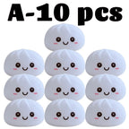 Simulation Dumplin Toy Night Light Soft Dumplings Soft Cute Steamer Birthday Gift Prank Props Colorful Dumping Toy Squishy Gifts