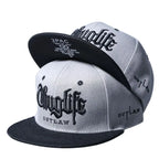Thug Life Embroidery Snapback Baseball Cap for Streetwear Style