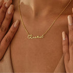 Personalised Name Necklace Custom Stainless Steel Name Jewelry Birthday Gift for Her Bridesmaid Mother's Day Gifts