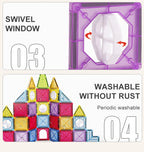Magnetic Tiles STEM Building Blocks Educational Toy for Kids
