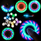 Creative LED Light Fidget Spinner Glow Fingertip Stress Relief Toy