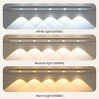 White/Black LED Cabinet Light USB Rechargeable Motion Sensor LED Light for Kitchen Wardrobe Cabinet Lighting 20CM/30CM/40CM/50CM
