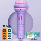 Kids Cartoon Projection Flashlight – Storytelling Projector Toy