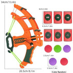 Slingshot Target Sticky Ball Bow Target Montessori Educational Toy Arrow Set Throw Sport Outdoor Fidget Game