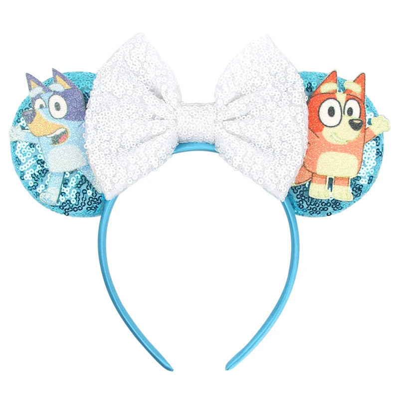 Sequin Mouse Ears Bow Headband for Women & Girls
