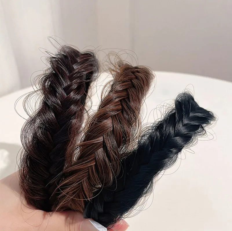 Synthetic Braided Headband for Women