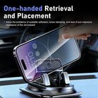 Universal Dashboard Cell Phone Bracket, Non-Slip Silicone Phone Holder with Flexible 360° Rotation for Safe Head-Up Navigation
