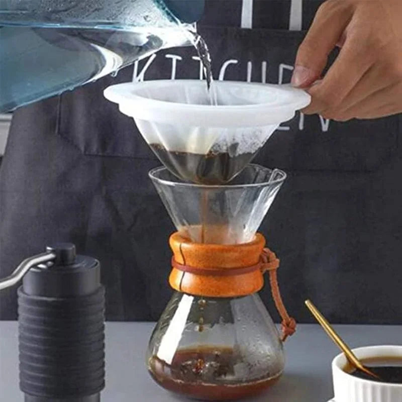 Ultra Fine Nylon Mesh Strainer Spoon for Coffee Tea and Juice Filter