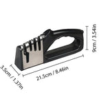 4 Segment Multifunctional Knife Sharpener – Portable Manual Kitchen Sharpener