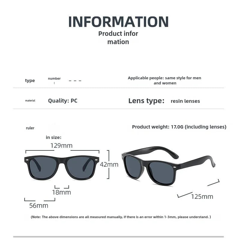 Kids UV400 Colorful Summer Sunglasses for Boys & Girls