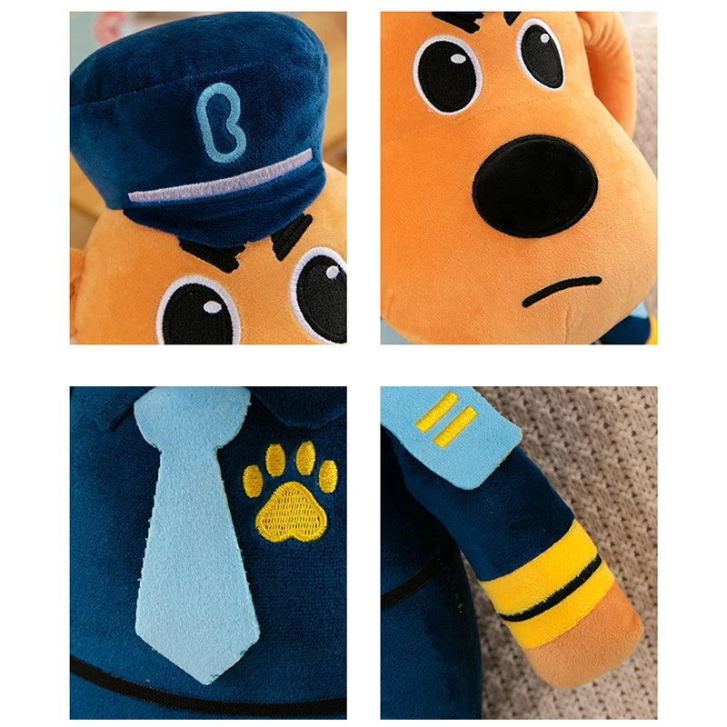 30CM Sheriff Labrador Dog Plush Toy Soft Stuffed Animal Doll