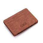 Quality PU Leather Mini Men Card Holder Wallets Zipper Coin Pocket Slim Magic Male Wallet Credit Bank Card Case Small Man Purses