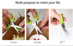 Multi-Layer Stainless Steel Kitchen Scissors – Herb, Vegetable & Green Onion Cutter Tool