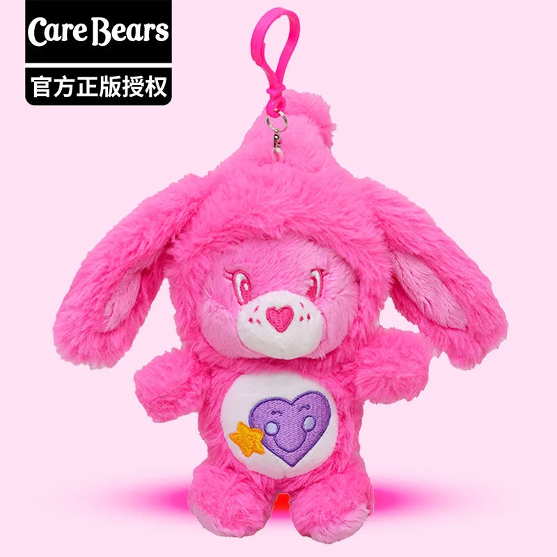 Care Bears Rabbit Hat Plush Keychain Rainbow Bear Bag Charm Gift