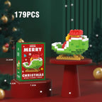 Christmas Building Block Series Gifts Micro Bricks Santa Claus Reindeer Assembling Bricks Table Decoration Toys Children Kids