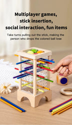 Montessori Wooden Stick Board Game Parent Child Educational Toy
