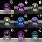 Pokémon 3D Crystal Poké Ball LED Night Light Collectible Figure