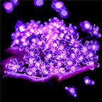 LED Solar Cherry Blossom Light String Outdoor Courtyard Decoration Festival Cherry Blossom Waterproof Atmosphere Light String