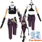 Arcane Season 2 League of Legends LOL Arcane Jinx Halloween Cosplay Costume Loli Outfit Halloween Christmas Gift Cos Convention