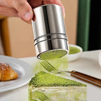 Stainless Steel Powder Shaker with Lid – Fine Mesh Cocoa & Coffee Duster