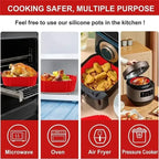Reusable Silicone Air Fryer Basket Liner – Non Stick Cooking Pot for Air Fryers