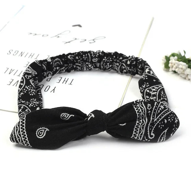 Boho Cross Knot Elastic Headband for Women