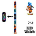 Bandai Dragon Ball Z Fashion Cartoon Action Printing Anime LED Type Watches Kids Watch Birthday Gifts Toys