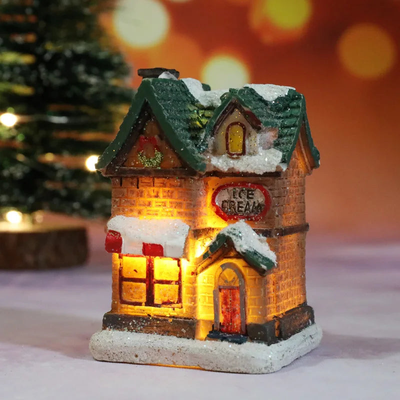 Christmas House Light Decorations For Home Ornaments Kids Xmas Gift New Year 2025 Navidad Decor Bedroom Night Light With Battery