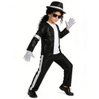 Michael Jackson Kids Clothes Halloween Cosplay Birthday Party Dance Performance Children's Costume Pop Star Boys Girls Outfits