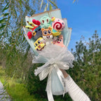SpongeBob Patrick Star Gary Squidward Tentacles Plush Dolls Creative Handmade Flower Bouquets Christmas Birthday Graduation Gift