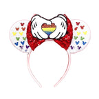 Mouse Ears Sequin Bow Cosplay Headband for Women & Adults