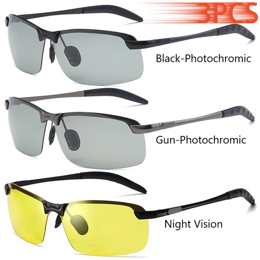 Photochromic Polarized UV400 Driving Sunglasses for Men