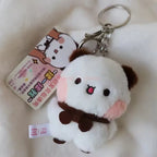 Bubu & Yier Panda Plush Keychain Cute Couple Bag Charm