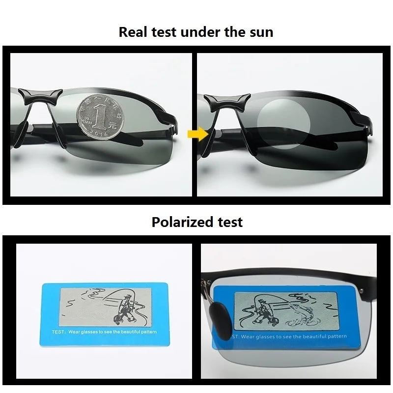 Photochromic Polarized UV400 Driving Sunglasses for Men