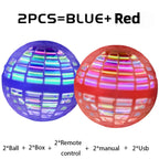 Flying Ball Children's Hand Controlled Color LED Cosmic Globe 360 ° Rotating Suspension Ball Suitable for Indoor and Outdoor Toy