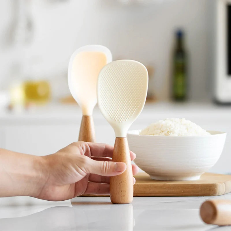 Food Grade Silicone Rice Spoon – Heat Resistant Non-Stick Cooking Utensil