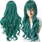 Synthetic Hair Pure White Lolita Long Cosplay Wig Curly Griffith Anime Wigs Halloween Inuyasha Costume Wig for Girl
