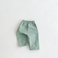 Children's Pants Baby Boys Pants Spring Summer Toddler Girls Legging Pocket Boy's Trousers Elastic Waist Casual Pants 0-6 Yrs