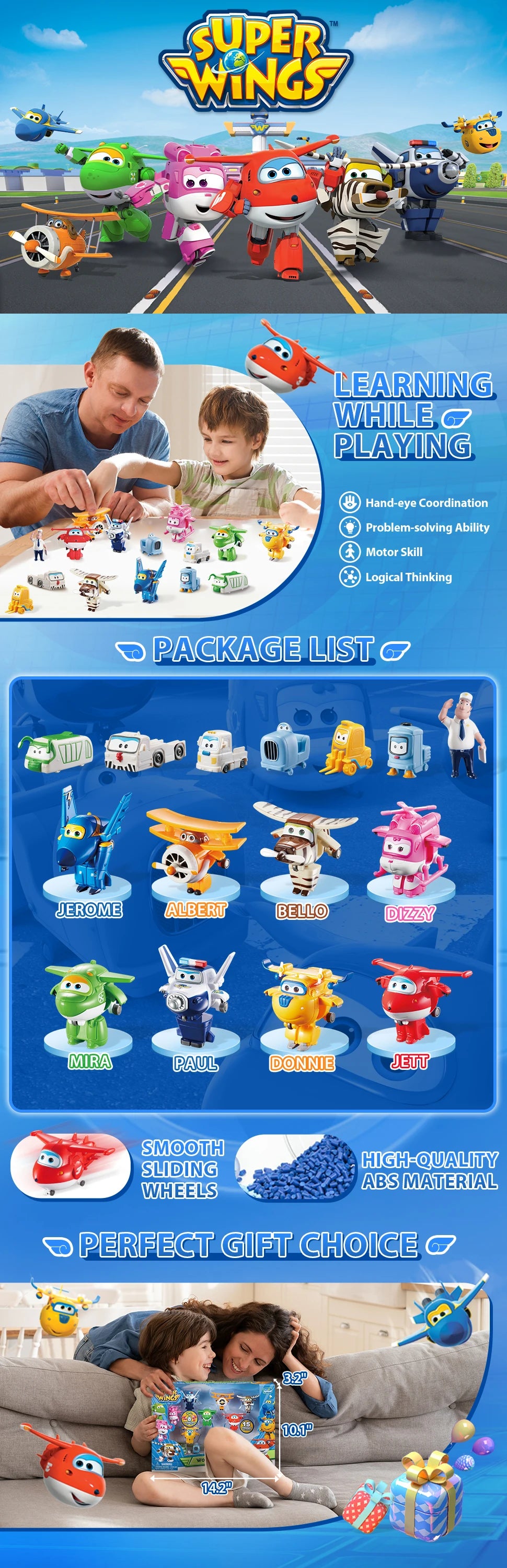 Transforming Airplane Toy Set