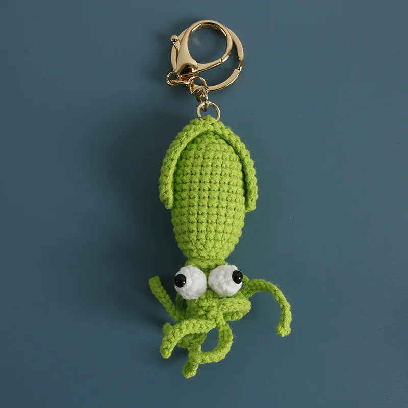 Ocean Animal Crochet Keychain Tropical Fish Bag Charm