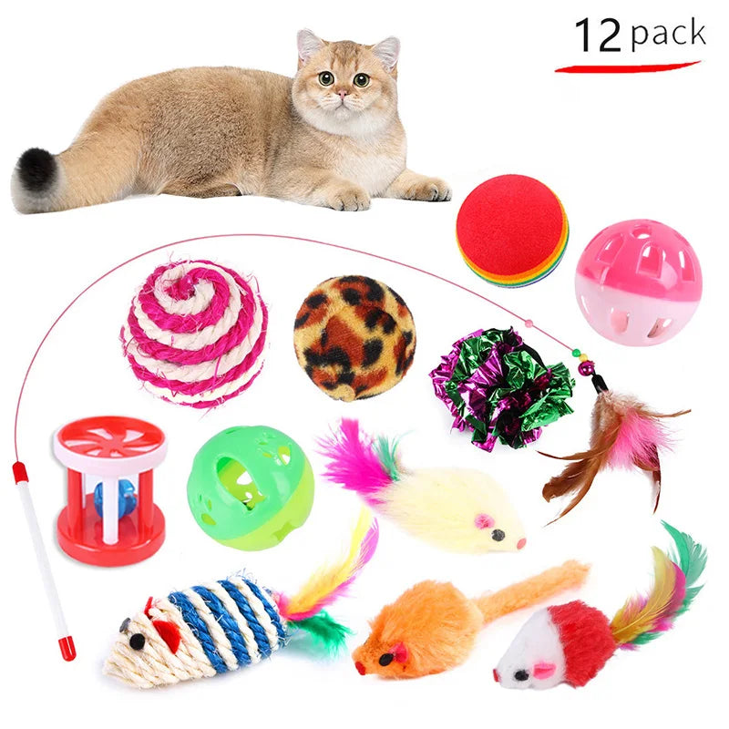 Kitten Toy Variety Pack for Interactive Indoor Cat Play Fun
