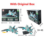 New Military Series Building Blocks Creative Multi-Purpose Fighter A-10 Support Attack Aircraft F14 Model Toys For Boy Xmas Gift