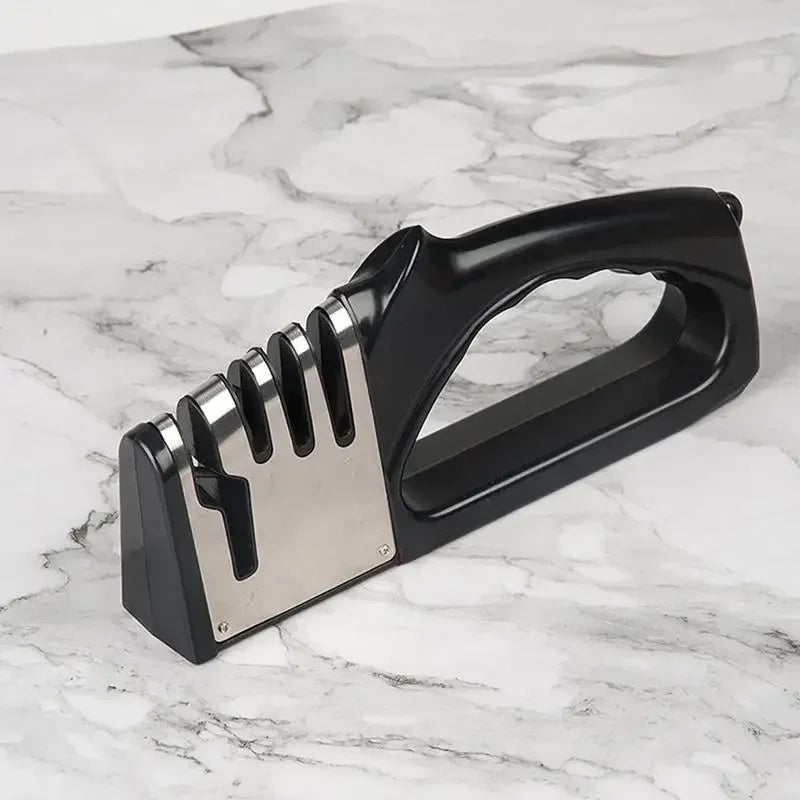 4 Segment Multifunctional Knife Sharpener – Portable Manual Kitchen Sharpener
