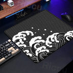 Gaming Mice Mat Great Wave Art Control Mousepad Anti-slip Small Deskmat Pc Gamer Accessoires 18x22cm Lock Edge Speed KeyboardPad